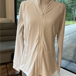 White Women's Zip-Front Jacket